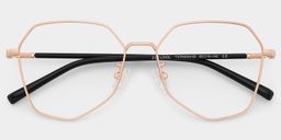 Bivins Gold Geometric Glasses2