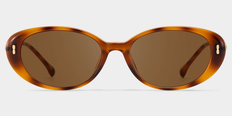 Blaire Tortoise Oval Sunglasses