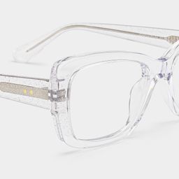 Leona Clear Rectangle Glasses5