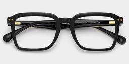 Vickerie Black Rectangle Glasses2