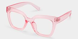 Malcolm Pink Square Glasses2
