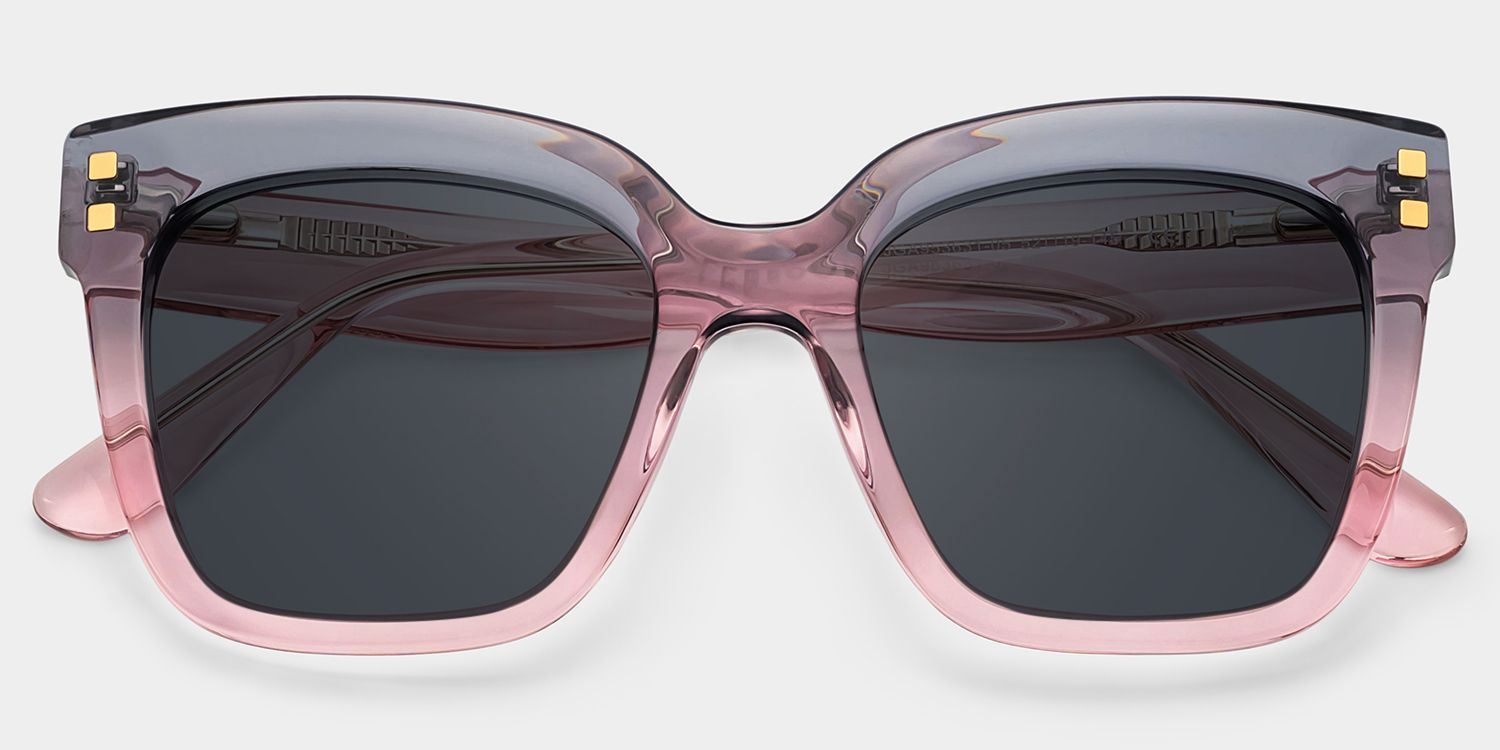 Minguela Gray Pink Square Sunglasses to Frame Your Face | ZEELOOL1