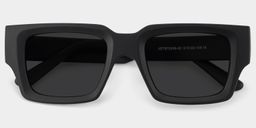 Garza Black Rectangle Sunglasses1