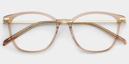 Jessica Beige Cat eye Glasses2