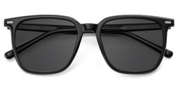Eliza Black Square Sunglasses1