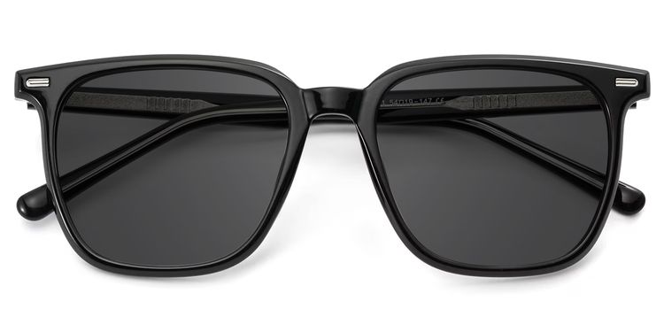 Eliza Black Square Sunglasses