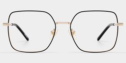 Abigail Black Square Glasses0