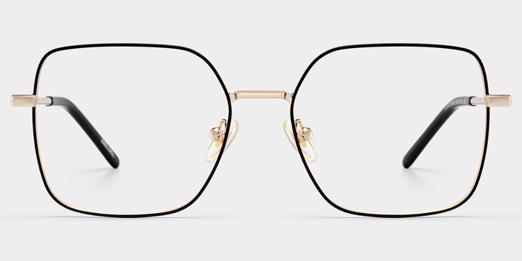 Abigail Black Square Glasses