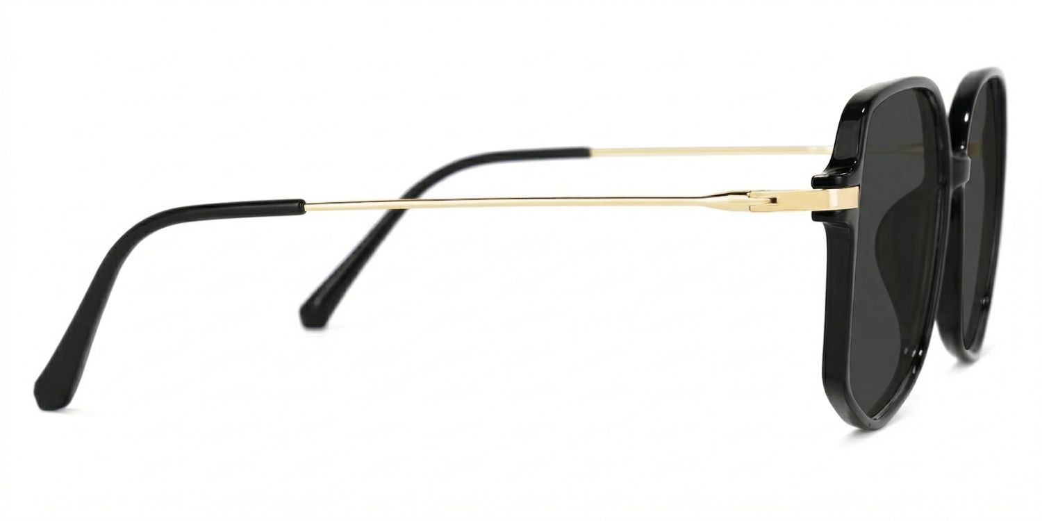 Payton Geometric Black Sunglasses for Women & Men | ZEELOOL3