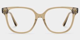 Clara Clear Brown Cat eye Glasses1