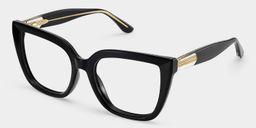 Mirta Black Square Glasses2