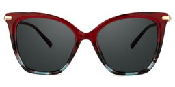 Lamar Red Butterfly Sunglasses0