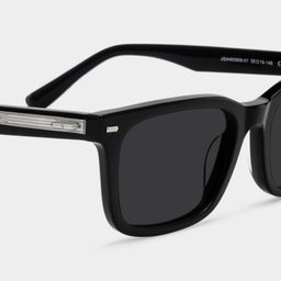 Patrick Black Rectangle Sunglasses4