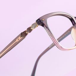 Theo Grey Pink Rectangle Glasses7