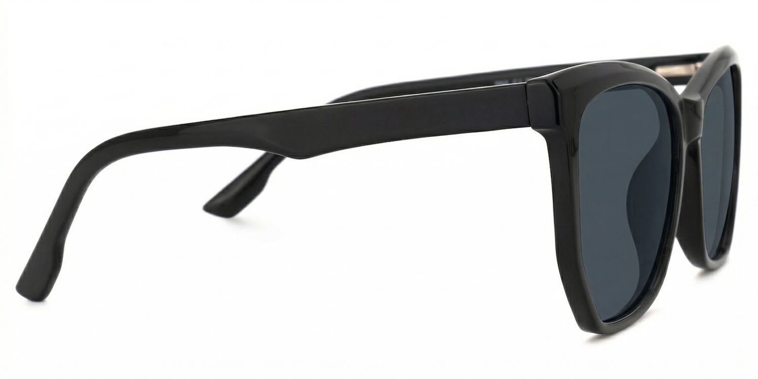 Libby Black Geometric Sunglasses to Frame Your Face | ZEELOOL2