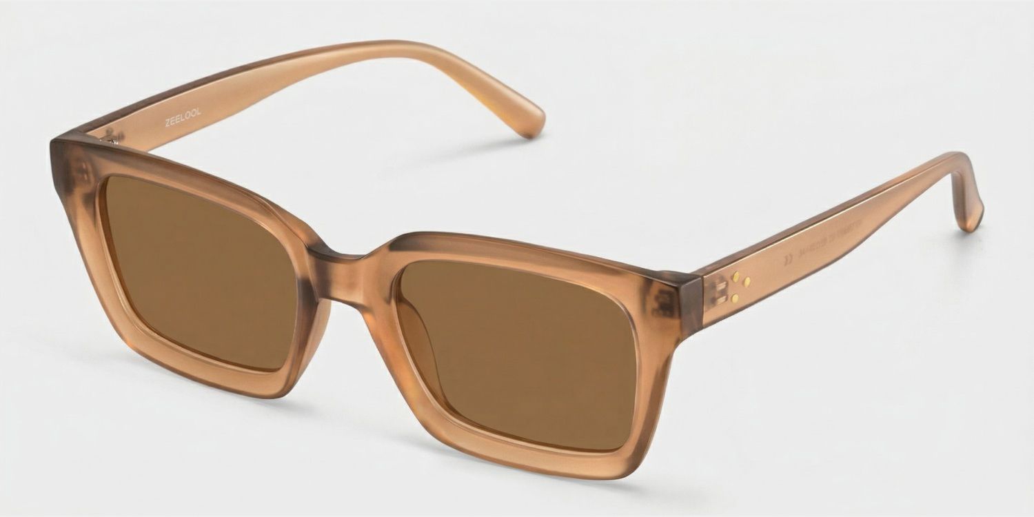 Marley Beige Rectangle Sunglasses to Frame Your Face | ZEELOOL2