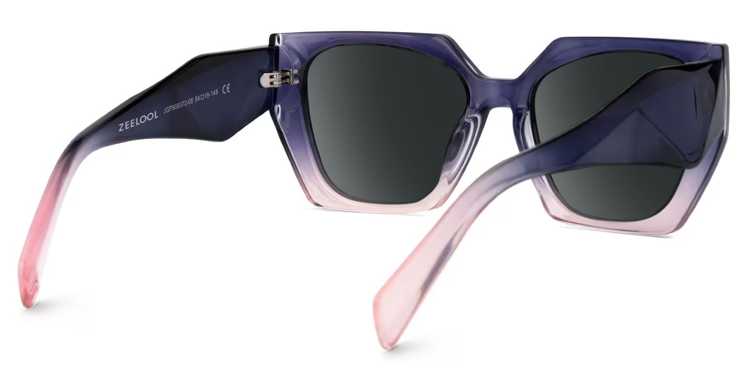 Sileidy Rectangle Style Purple-Pink Frame Sunglasses | ZEELOOL3