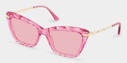Juliet Pink Rectangle Sunglasses2