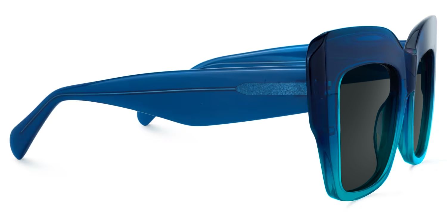 Charmaine Blue-Green Square Sunglasses to Frame Your Face | ZEELOOL2