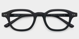 Amber Black Square Glasses2