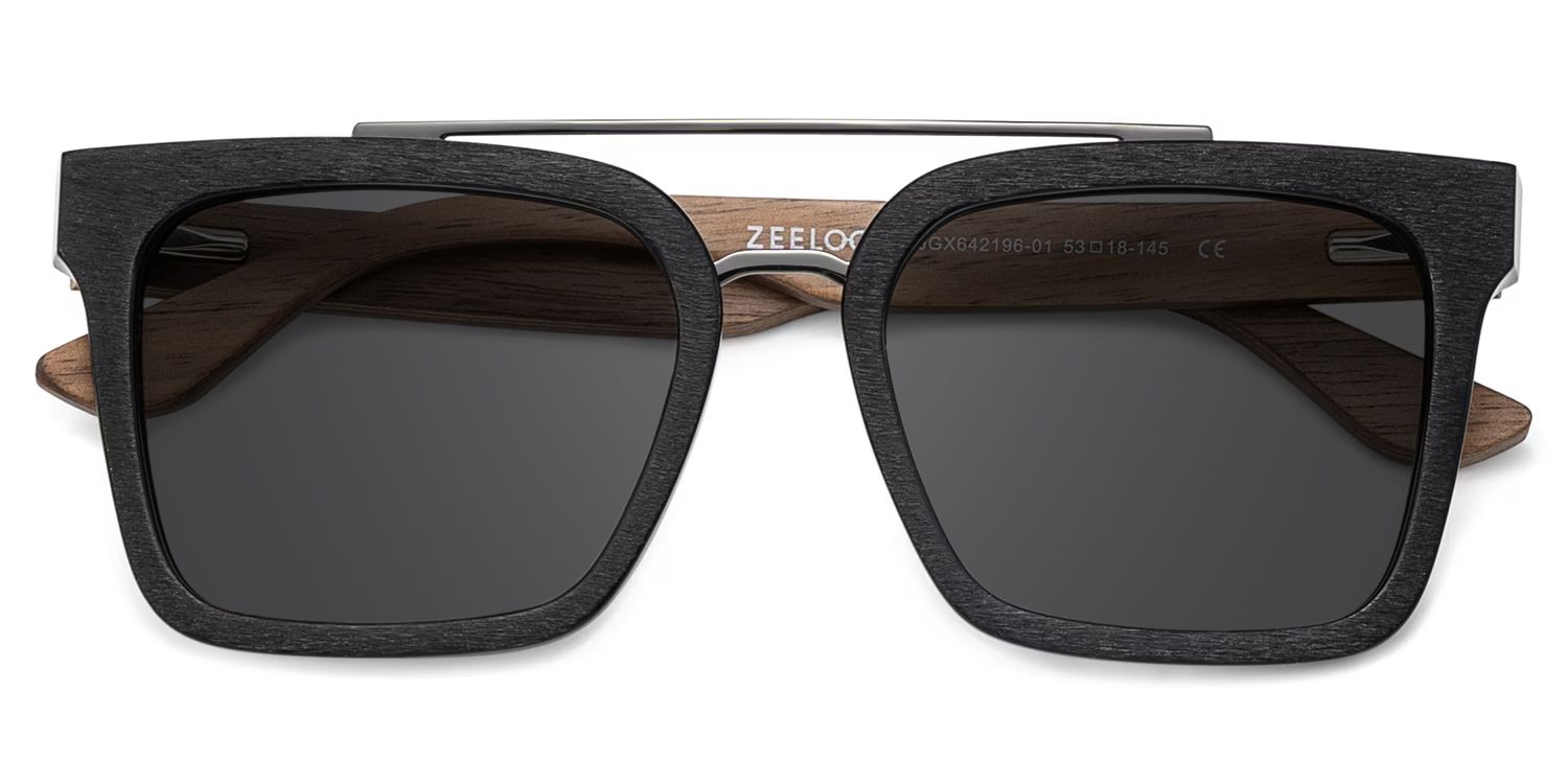 Pascal Aviator Style Black Frame Sunglasses | ZEELOOL1