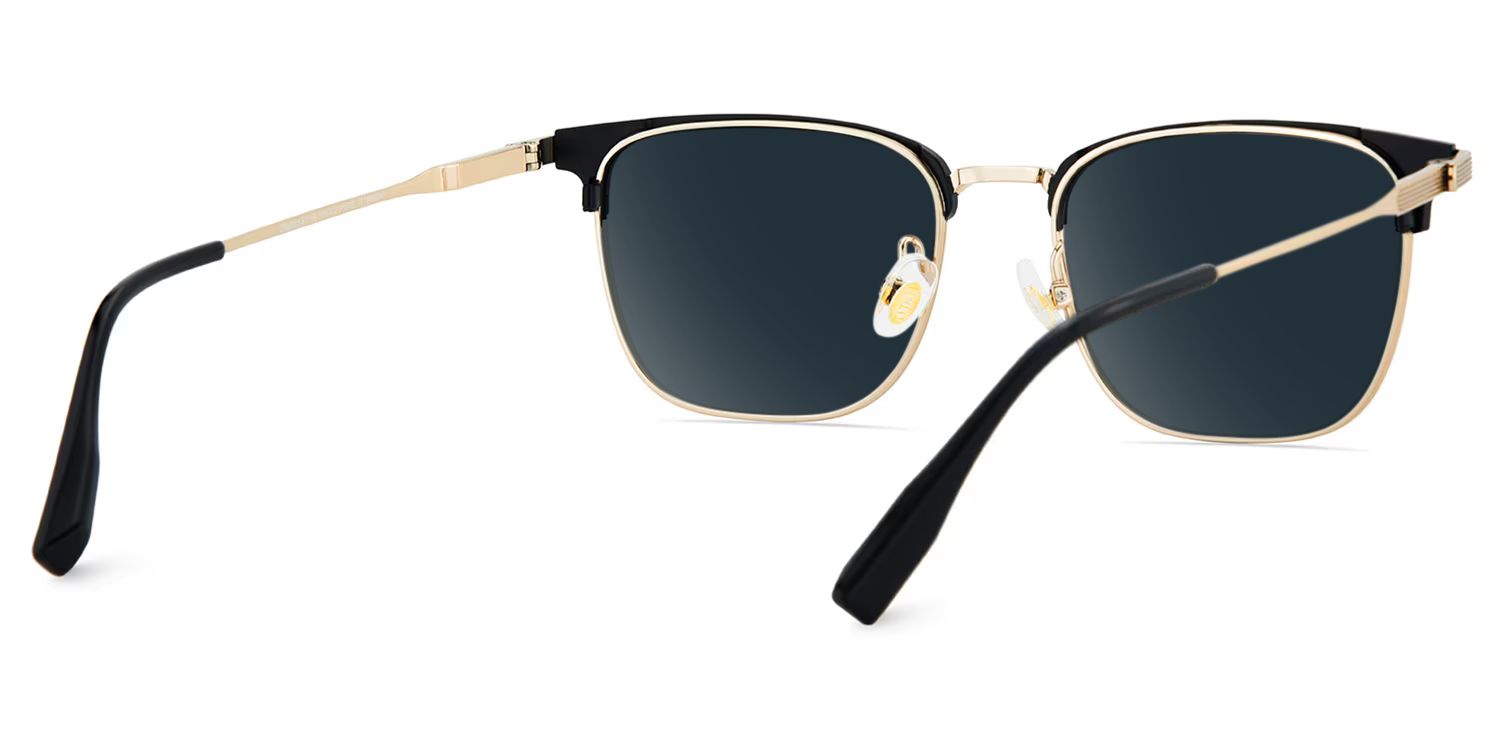 Barrett Browline Gold Sunglasses for Women & Men | ZEELOOL4