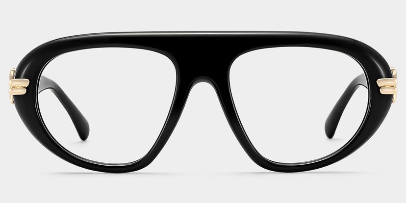 Aveline Black Aviator Glasses