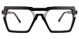 Ferguson Black Geometric Glasses0