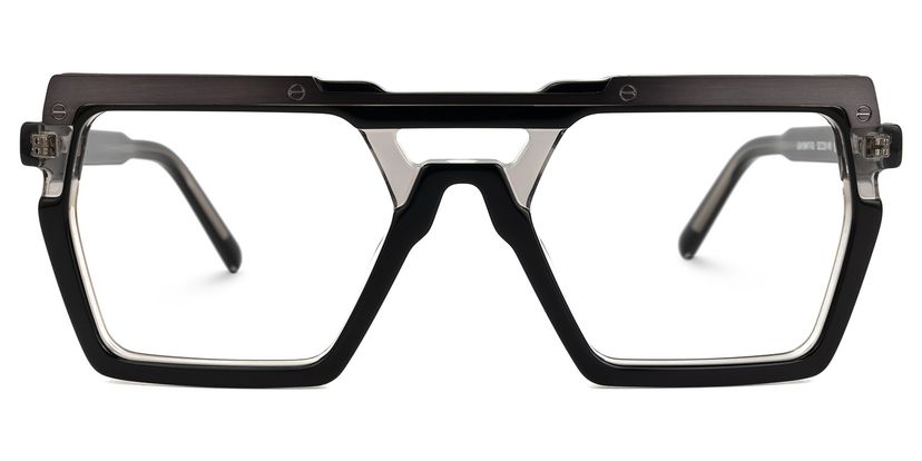 Ferguson Black Geometric Glasses