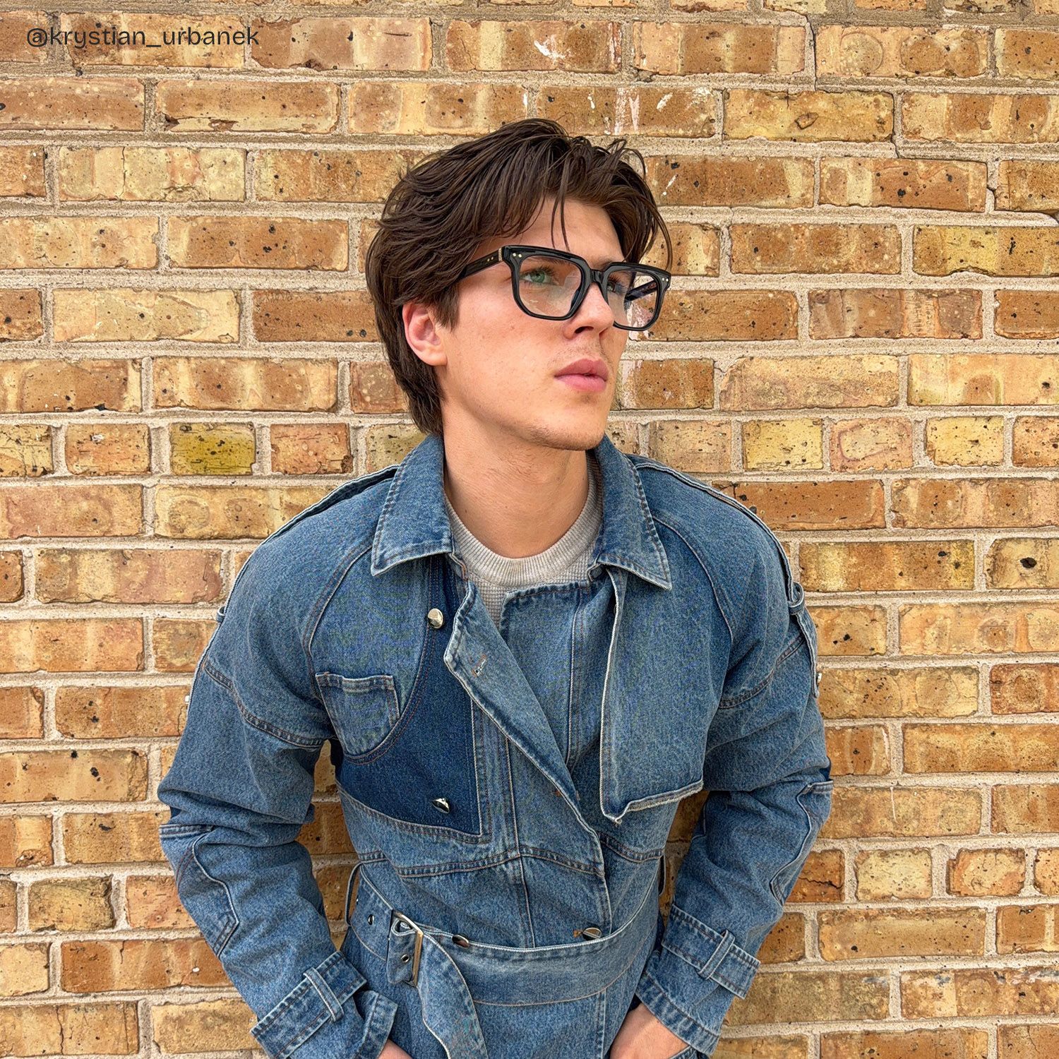 Michael Square Black Transparent Glasses for Men | ZEELOOL6