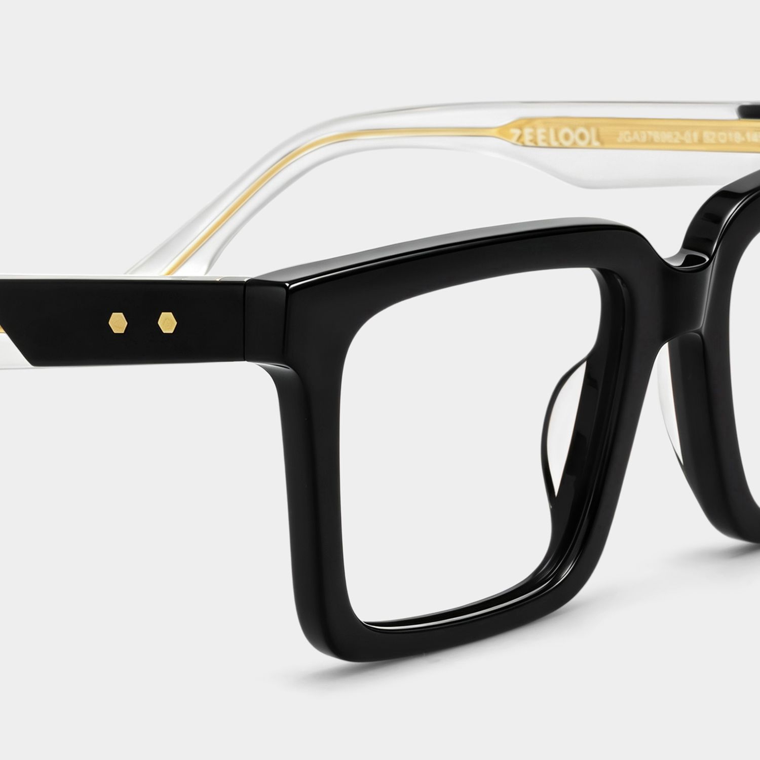 Black Square Frame Glasses - Hattie on Sale | Zeelool5