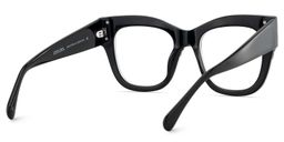 Minfia Black Pink Square Glasses5