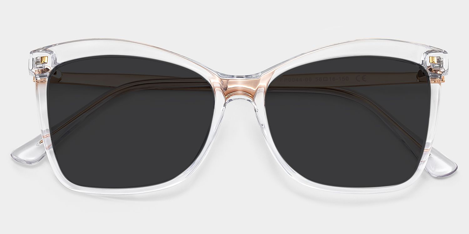 Isaebella Clear Butterfly Polarized Sunglasses for Driving | ZEELOOL1