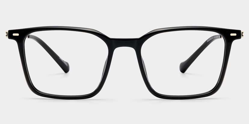 Archer Black Rectangle Glasses