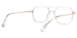 Lizbeth Clear Aviator Glasses3