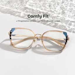 Murcia Beige Square Glasses0