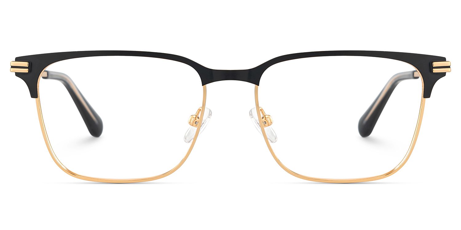 Marshall Gold Rectangle Prescription Glasses | Zeelool0