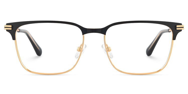 Marshall Black Gold Browline Glasses