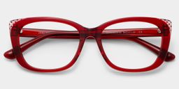 Madeline Red Cat eye Glasses2