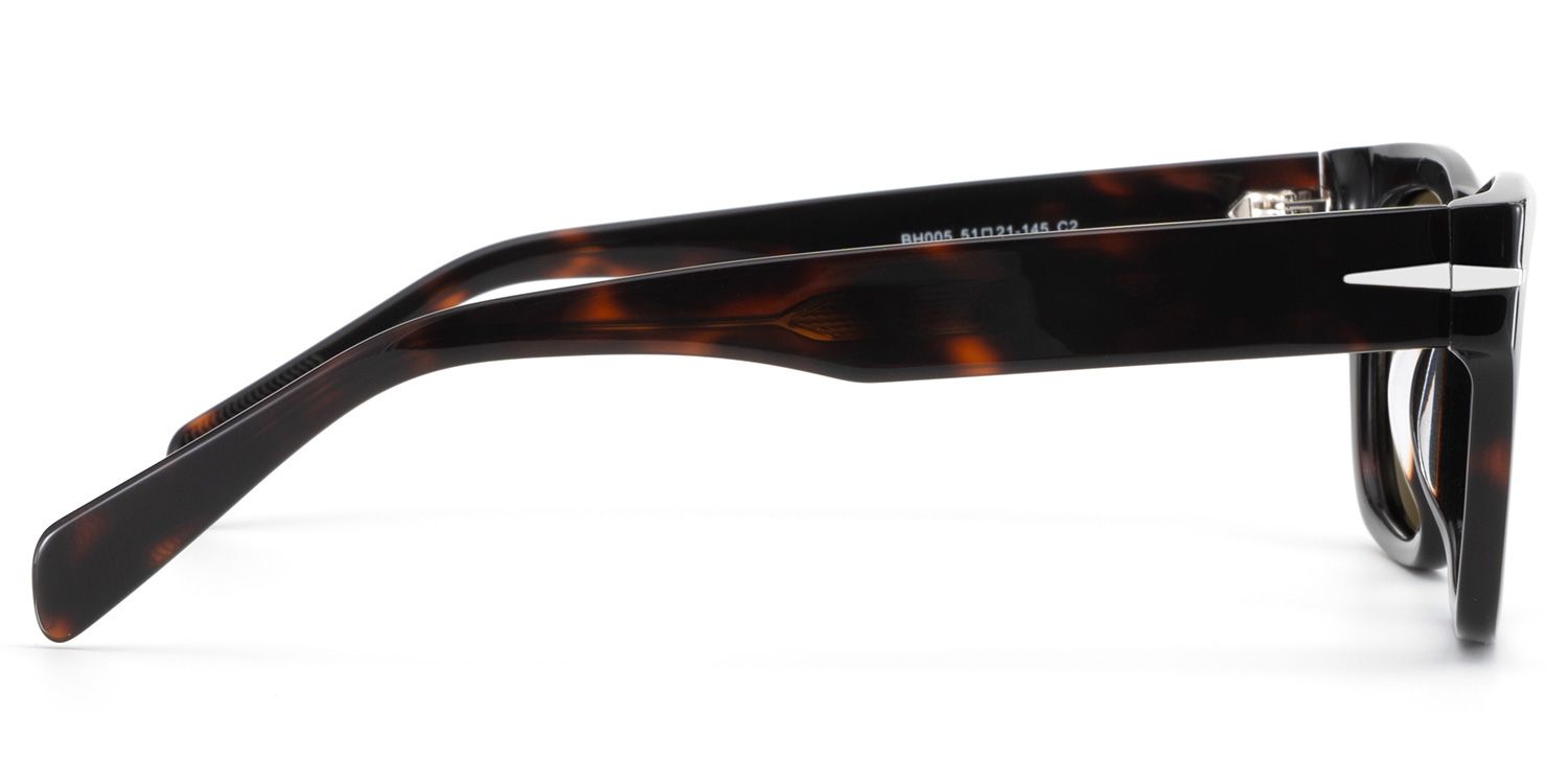 Renzo Tortoise Rectangle Polarized Sunglasses for Driving | ZEELOOL3
