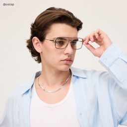 Bowdry Black Aviator Glasses6