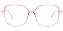 Payton Pink-Blue Geometric Glasses0