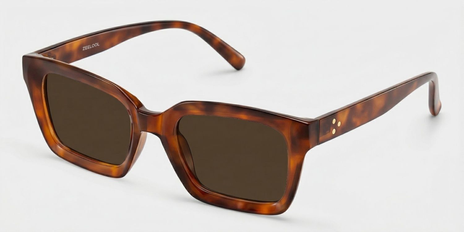 Marley Rectangle Style Tortoise Frame Sunglasses | ZEELOOL2