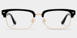 Eden Black Browline Glasses1