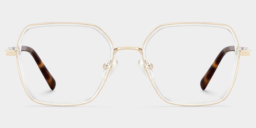 Sophie Clear Geometric Glasses