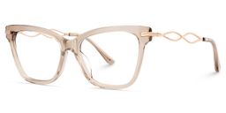 Mason Beige Cat eye Glasses4