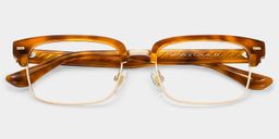 Eden Tortoise Browline Glasses1