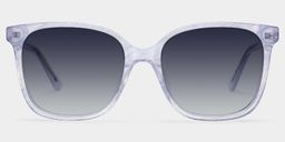 Caroline Clear Square Sunglasses0