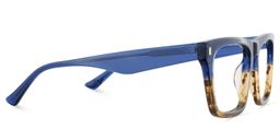 Brookins Blue Brown Rectangle Glasses4