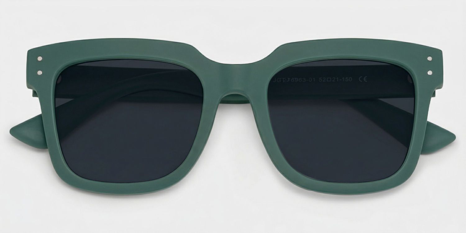 Liizbeett Green Square Sunglasses to Frame Your Face | ZEELOOL1